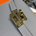 Hermes Mini Kelly Light Blue For Women Gold Toned Hardware 7.5in/19cm
