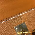 Hermes Mini Kelly Gold For Women Gold Toned Hardware 7.5in/19cm