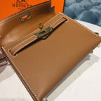 Hermes Mini Kelly Gold For Women Gold Toned Hardware 7.5in/19cm