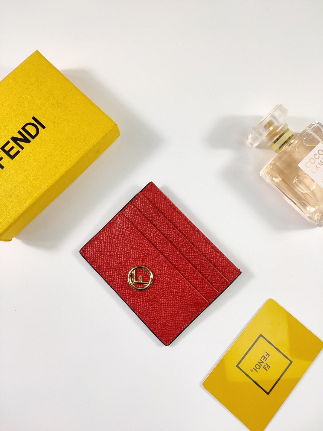 Fendi Card Case 10cm Red