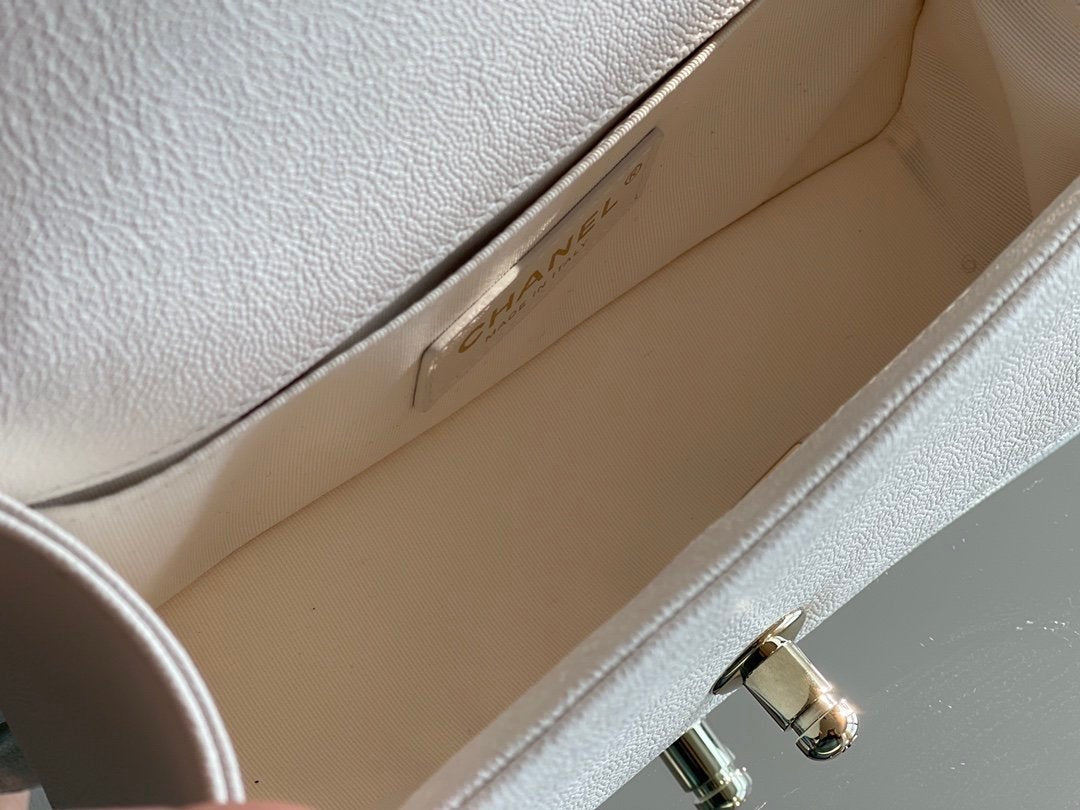 Chanel Mini Classic Flapbag 20cm White