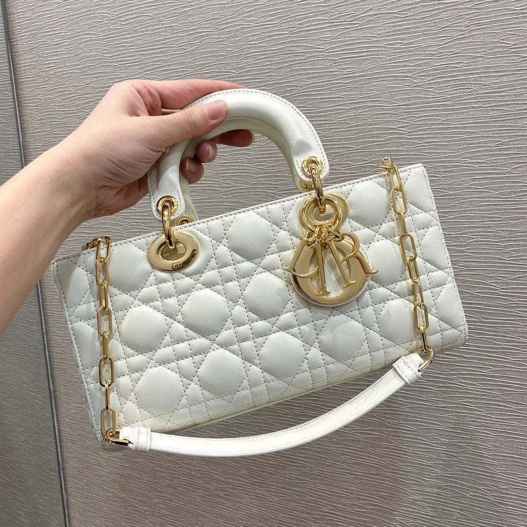 Christian Dior Lady D-Joy Bag 26cm White