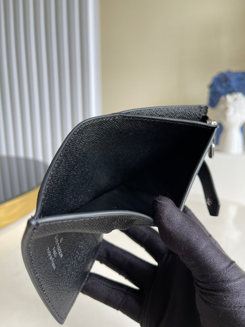 Louis Vuitton Monogram Empreinte Wallet 11cm Black