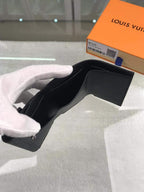 Louis Vuitton Monogram Wallet 10cm Black