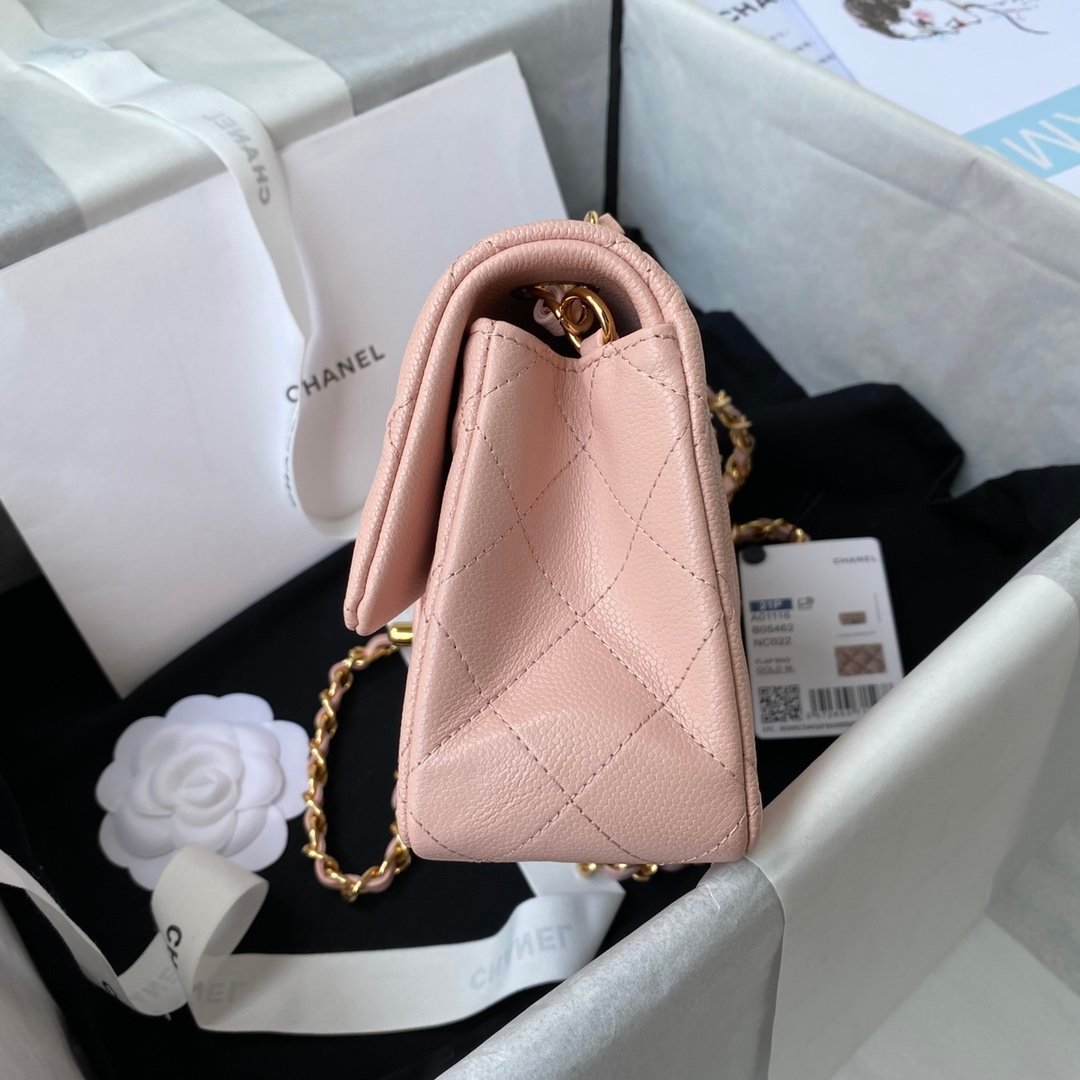 Chanel Mini Classic Flapbag 20cm Pink