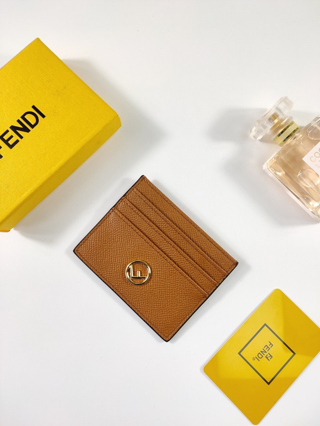 Fendi Card Case 10cm Brown