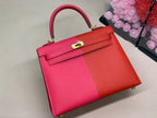 Hermes Kelly 28 Sellier Epsom Bag Red/Pink For Women, Women’s Handbags, Shoulder Bags 11in/28cm
