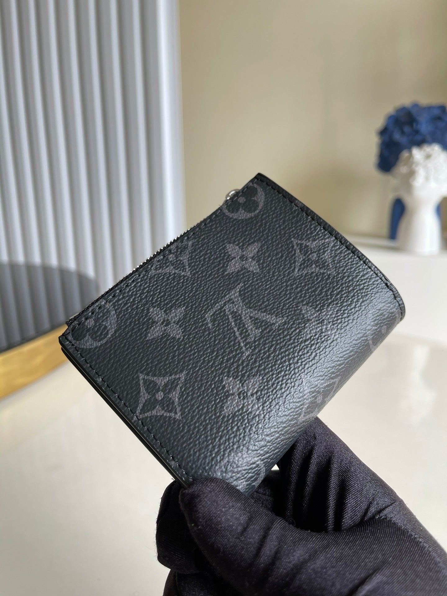 Louis Vuitton Monogram Empreinte Wallet 11cm Black