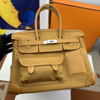 Hermes Birkin Cargo 35 Beige, Silver Toned Hardware Bag For Women, Women’s Handbags, Shoulder Bags 13.8in/35cm