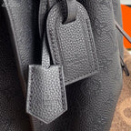Louis Vuitton Muria Bag 22cm Mahina Calfskin Leather Spring/Summer Collection M55800 Black