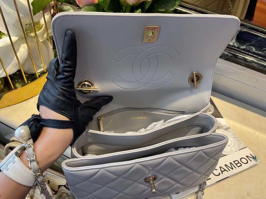 Chanel Classic Flap Bag 25cm Grey