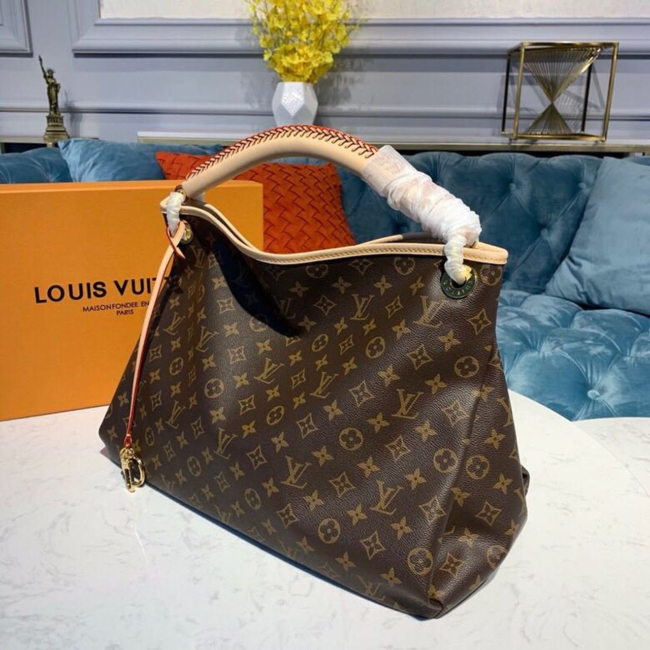 Louis Vuitton Artsy MM Bag 42cm Monogram Canvas Spring/Summer Collection M40249 Brown