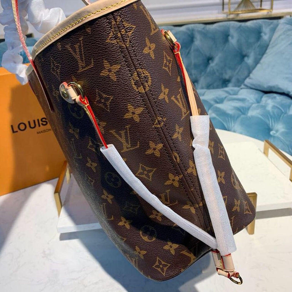 Louis Vuitton Neverfull MM Bag 32cm Monogram Canvas Spring/Summer Collection M40995, Beige