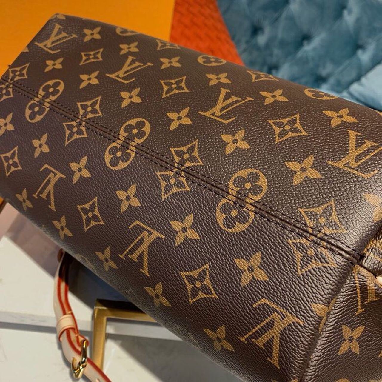 Louis Vuitton Turenne MM Bag 38cm Monogram Canvas Spring/Summer Collection M48814, Beige