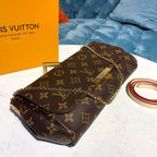 Louis Vuitton Favorite MM Bag 24cm Monogram Canvas Spring/Summer Collection M40718 Brown