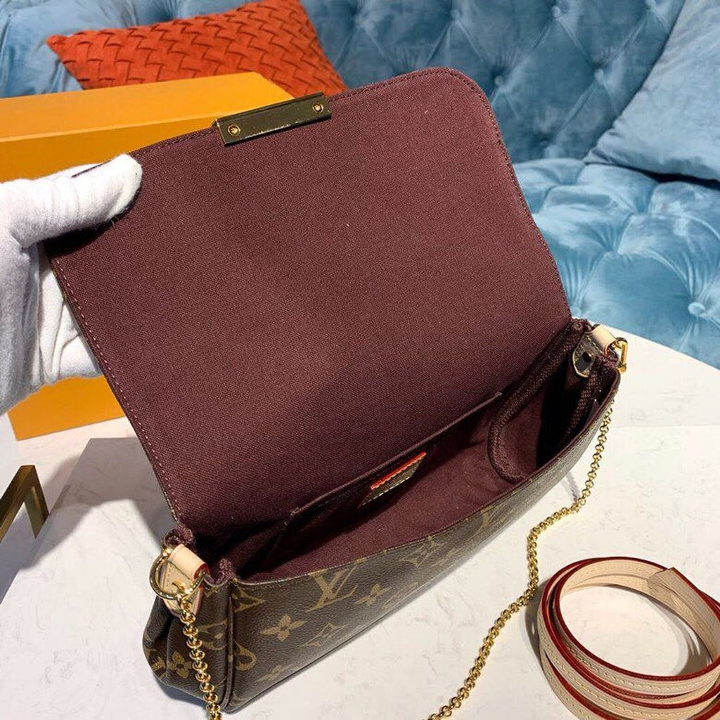 Louis Vuitton Favorite MM Bag 24cm Monogram Canvas Spring/Summer Collection M40718 Brown