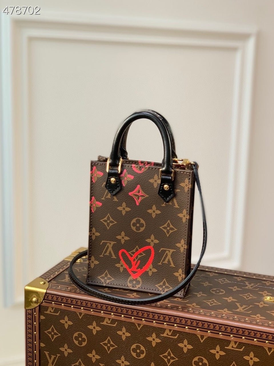 Louis Vuitton x Urs Fischer Petite Sac Plat Bag 17cm Monogram Canvas Spring/Summer 2021 Collection M69442 Brown