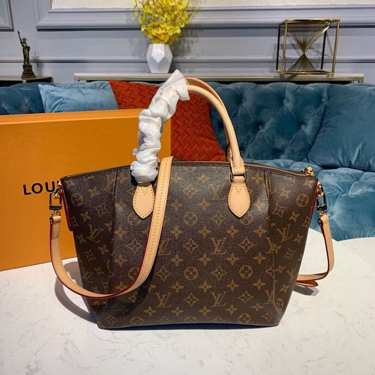 Louis Vuitton Turenne Bag 38cm Monogram Canvas Spring/Summer Collection M48814, Brown