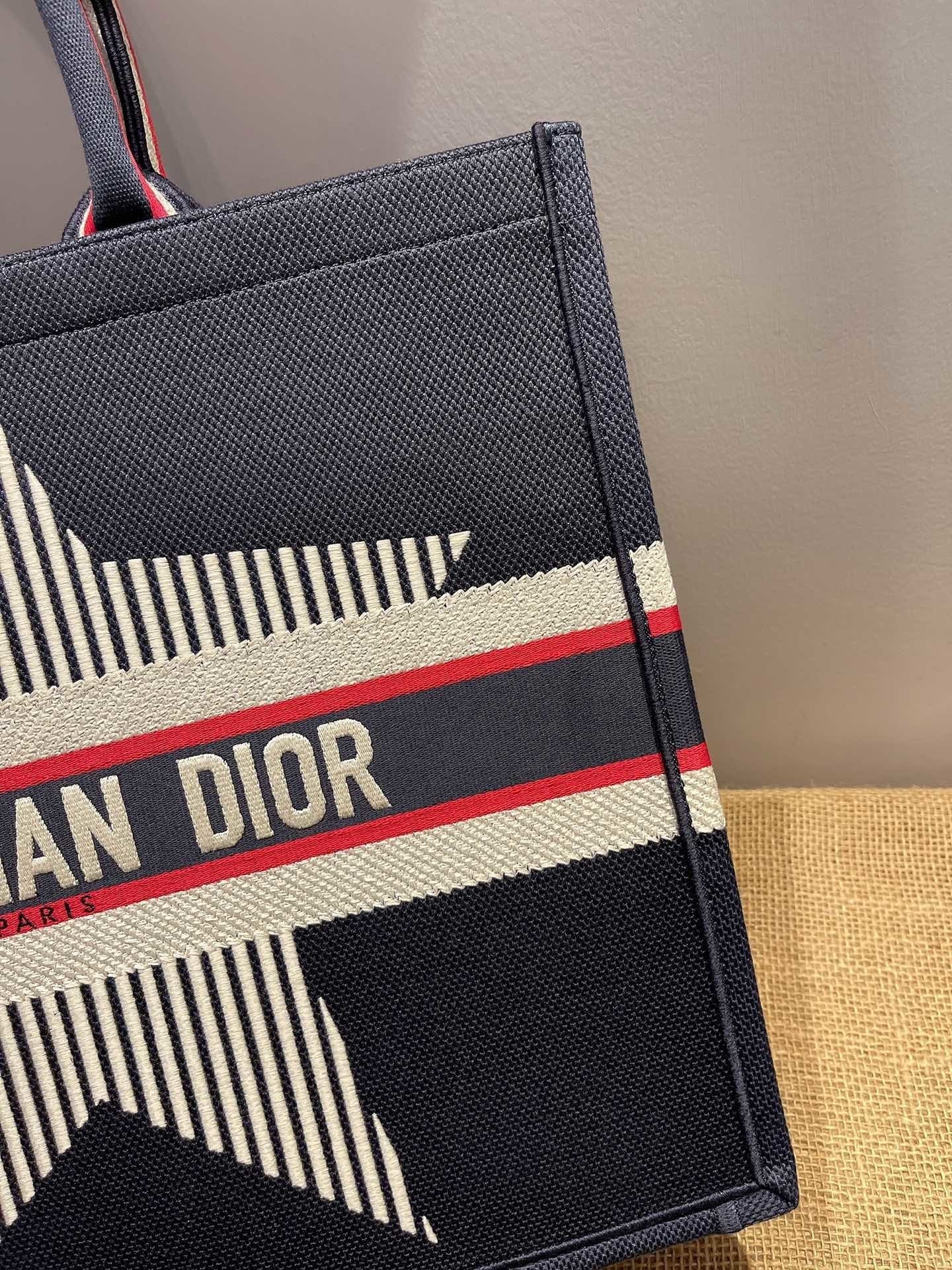 Christina Dior Book Tote Bag 41cm Black