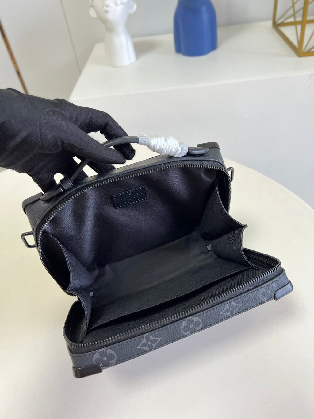 Louis Vuitton Handle Soft Trunk 22cm Black