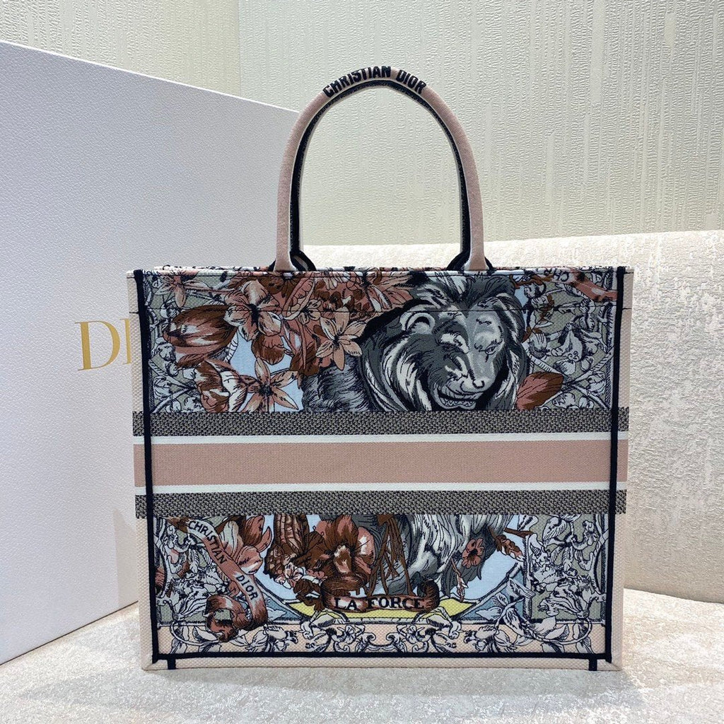 Christina Dior Book Tote Bag 42cm Muticolor