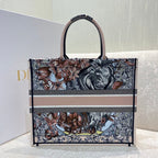 Christina Dior Book Tote Bag 42cm Muticolor