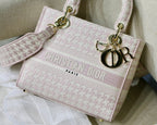 Christian Dior Medium Lady D-Lite Bag 24cm Black
