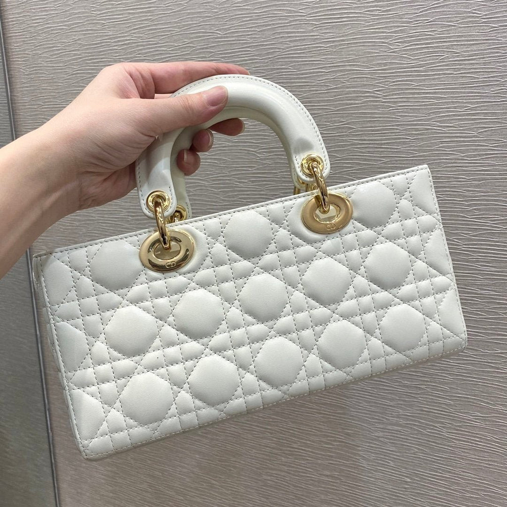 Christian Dior Lady D-Joy Bag 26cm White