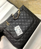 Chanel Classic Tote Bag Gold Hardware 34cm Black