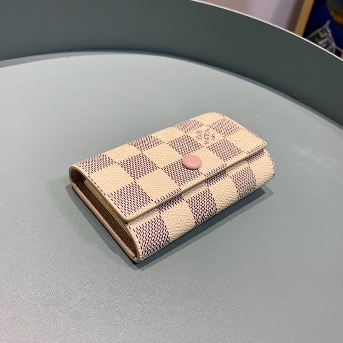 Louis Vuitton 6 Key Holder Damier 10cm Cream
