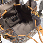 Fendi FF Logo Mon Tresor Bucket Bag Calfskin Leather 25cm Fall/Winter Collection, Brown