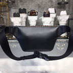 Fendi FF Logo Waist Belt Bag 34cm Calfskin Leather Spring/Summer Collection, Dark Brown