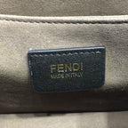 Fendi FF Logo Kan I Bag 20cm Calfskin Leather Spring/Summer Collection Black