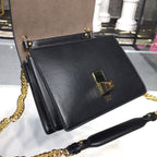 Fendi FF Logo Kan I Bag 20cm Calfskin Leather Spring/Summer Collection Black