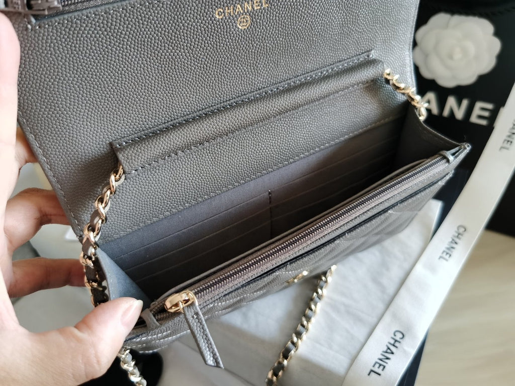 Chanel Mini Flapbag 19cm Grey