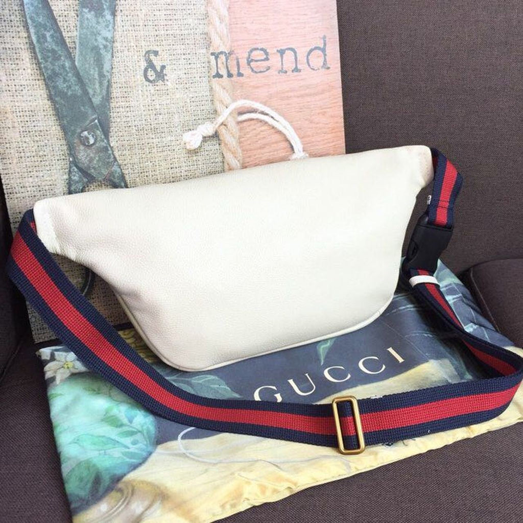 Gucci Print Waist Belt Bag White For Women And Men 15in/39cm