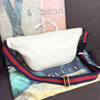 Gucci Print Waist Belt Bag White For Women And Men 15in/39cm