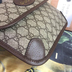 Gucci Neo Vintage GG Supreme Belt Bag Beige/ebony GG Supreme Canvas With Brown For Women 9.4in/24cm