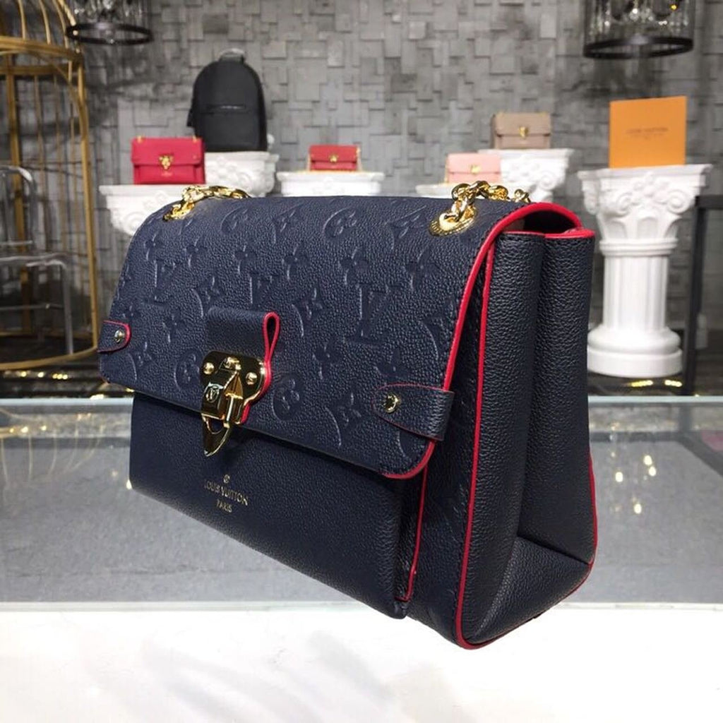 Louis Vuitton Vavin PM Bag 25cm Monogram Empreinte Canvas Spring/Summer Collection M52271, Marine Rouge