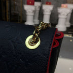 Louis Vuitton Vavin PM Bag 25cm Monogram Empreinte Canvas Spring/Summer Collection M52271, Marine Rouge