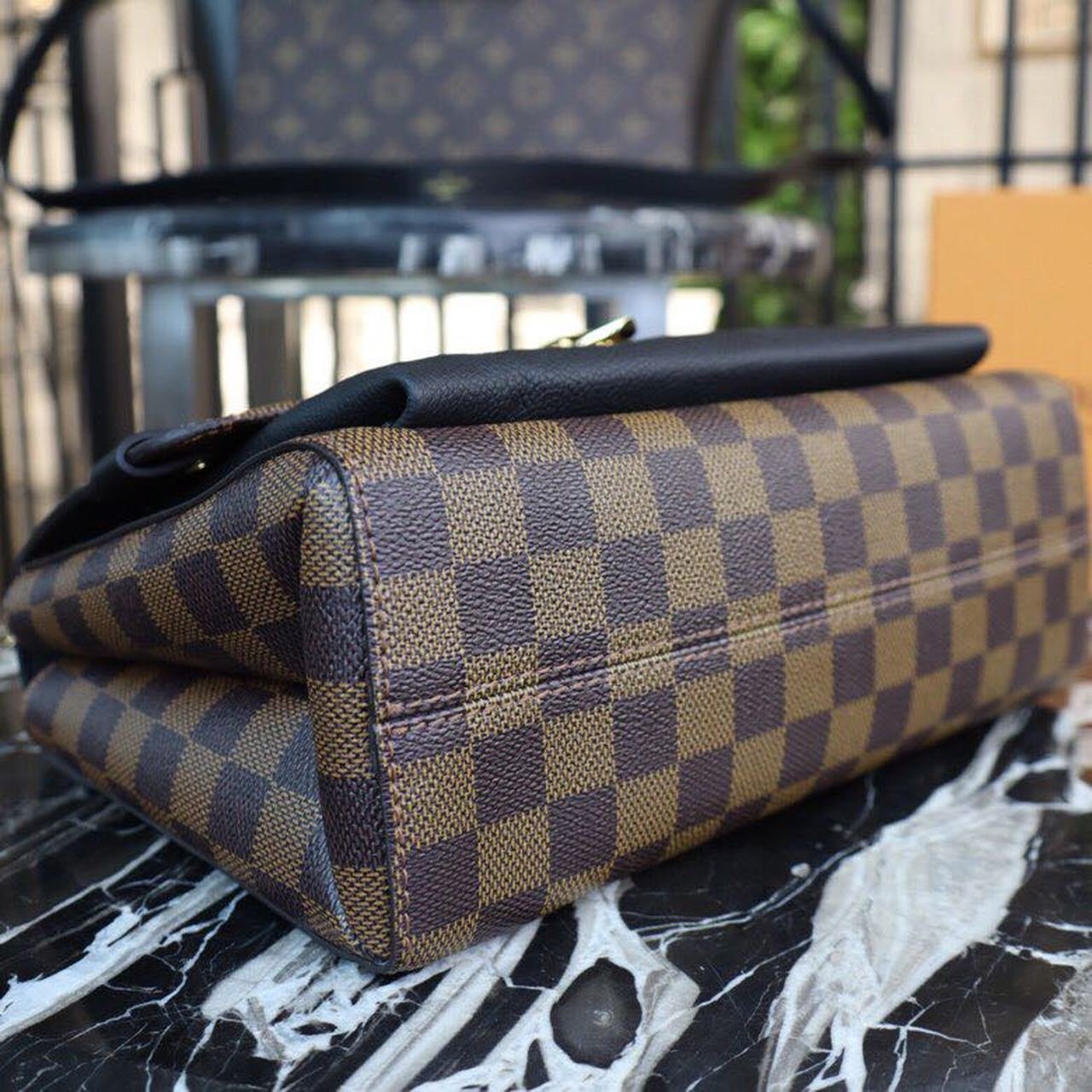 Louis Vuitton Vavin PM Bag 25cm Damier Ebene Canvas Spring/Summer Collection N40108, Noir