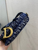 Christian Dior Blue Handle Bag 25cm