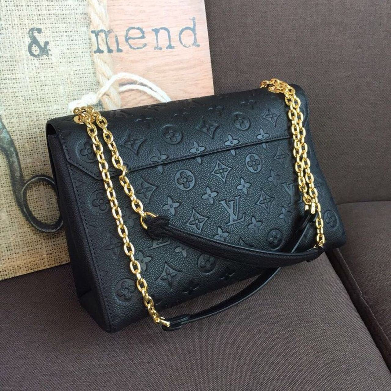 Louis Vuitton Vavin MM Bag 25cm Monogram Empreinte Canvas Spring/Summer Collection M44150 Noir