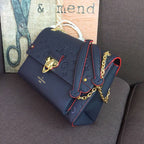 Louis Vuitton Vavin MM Bag 28cm Monogram Empreinte Canvas Spring/Summer Collection M43925, Marine Rouge