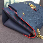 Louis Vuitton Vavin MM Bag 28cm Monogram Empreinte Canvas Spring/Summer Collection M43925, Marine Rouge