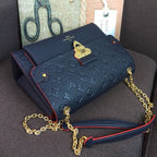 Louis Vuitton Vavin MM Bag 28cm Monogram Empreinte Canvas Spring/Summer Collection M43925, Marine Rouge