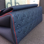Louis Vuitton Vavin MM Bag 28cm Monogram Empreinte Canvas Spring/Summer Collection M43925, Marine Rouge