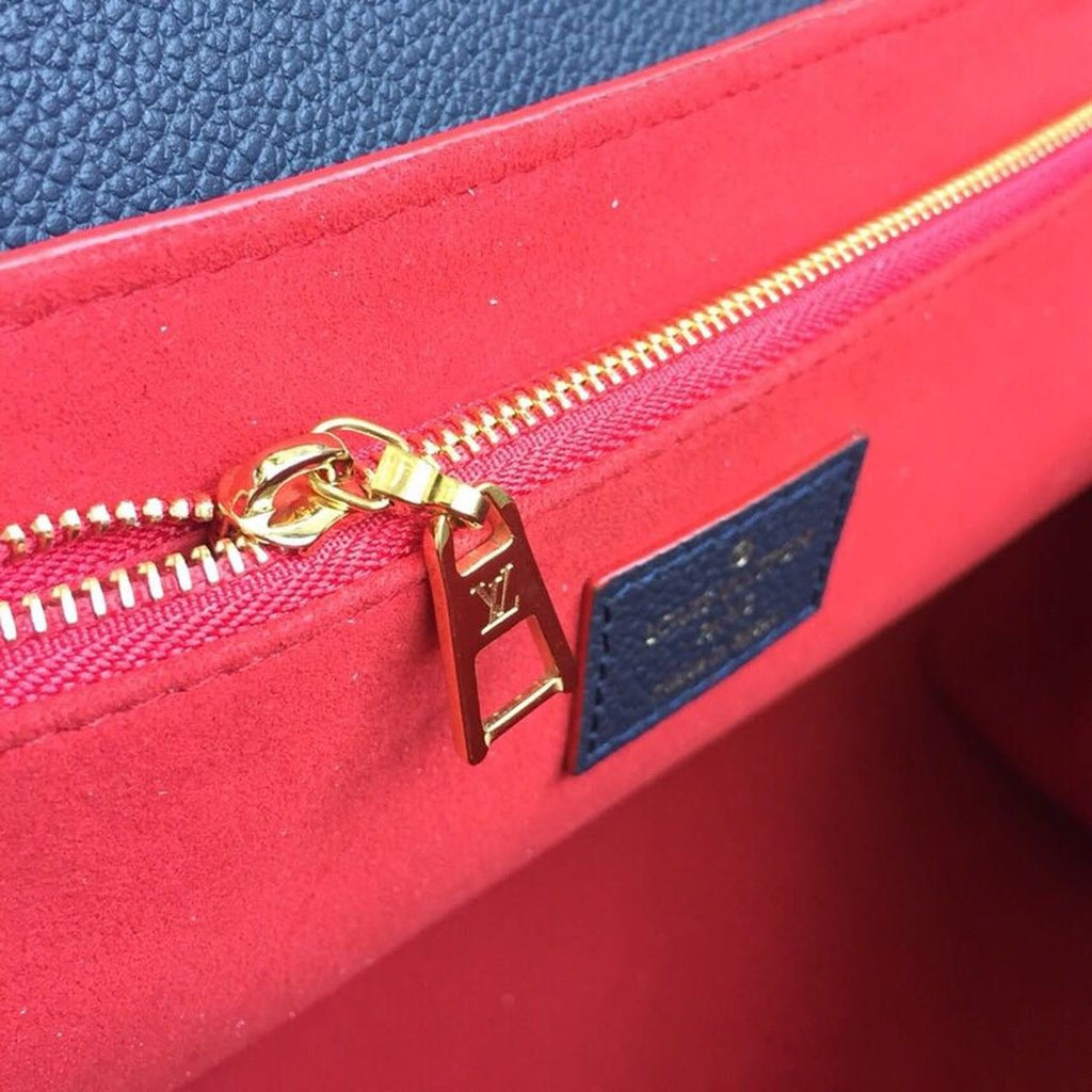 Louis Vuitton Vavin MM Bag 28cm Monogram Empreinte Canvas Spring/Summer Collection M43925, Marine Rouge