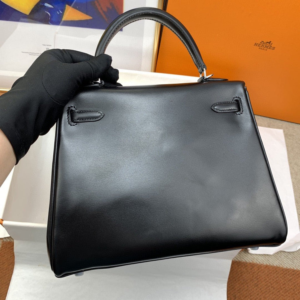 Hermes Kelly 25 Black Bag For Women, Women’s Handbags, Shoulder Bags 10in/25cm