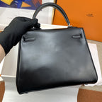 Hermes Kelly 25 Black Bag For Women, Women’s Handbags, Shoulder Bags 10in/25cm